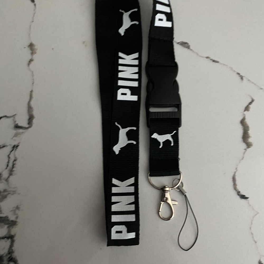 B&W PINK Lanyard